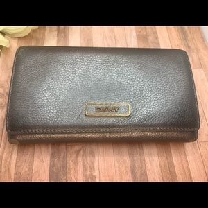 DKNY Pebbled Leather Wallet